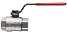 Art. 704: 2-teiliger Muffen Kugelhahn aus Edelstahl, PN 63/25